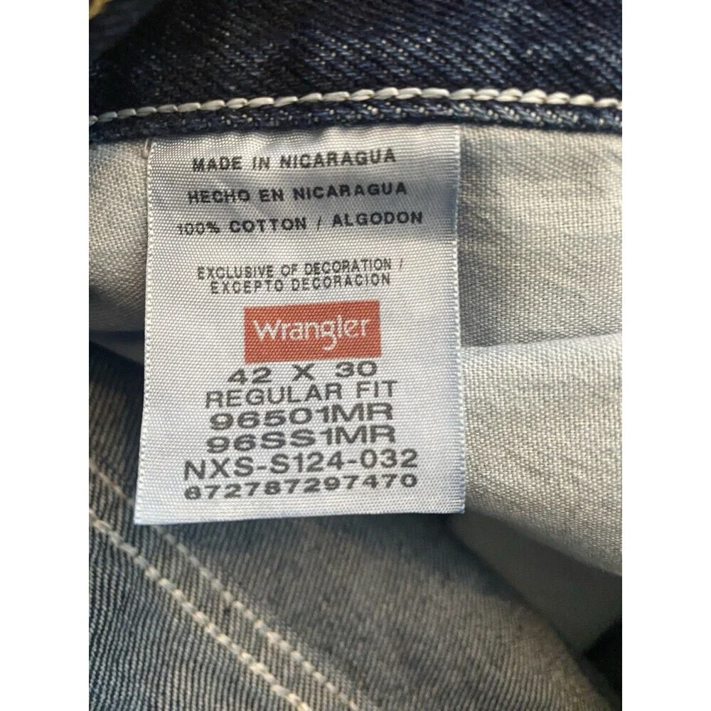 Wrangler Heavy Duty Men’s Regular Fit Jeans Western Farmcore Size 42x30